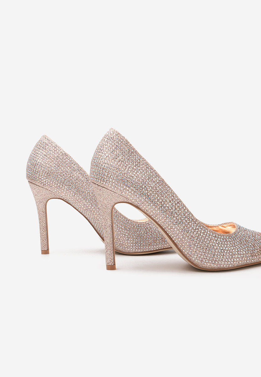Pantofi stiletto Stacee champagne