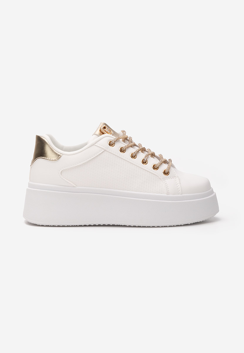Sneakers cu platforma Shauna albi