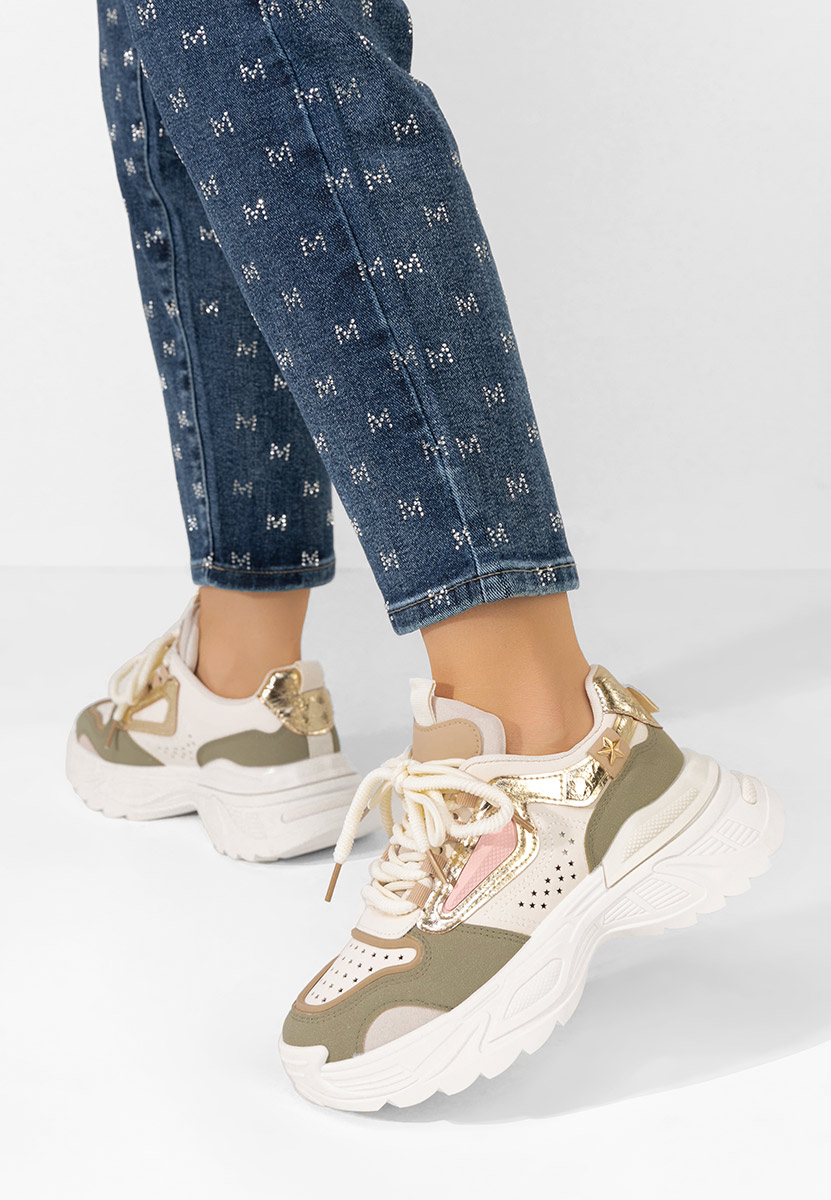 Sneakers cu platformă Marlen multicolori