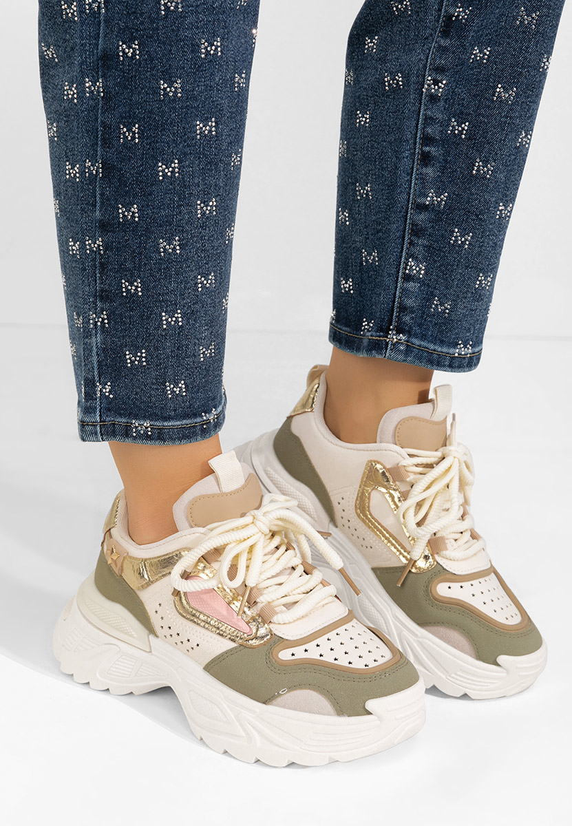 Sneakers cu platformă Marlen multicolori