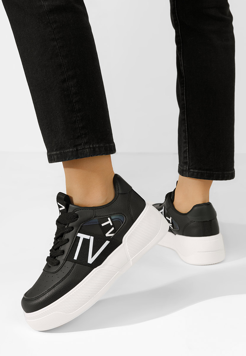 Sneakers cu platforma Vannessa negri