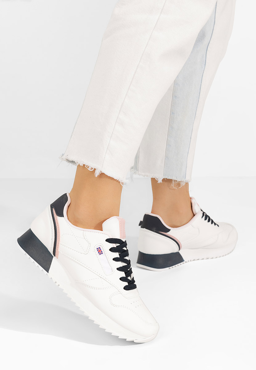 Sneakers dama Linny albi