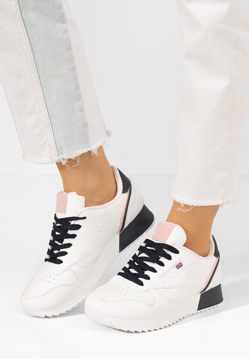 Sneakers dama Linny albi