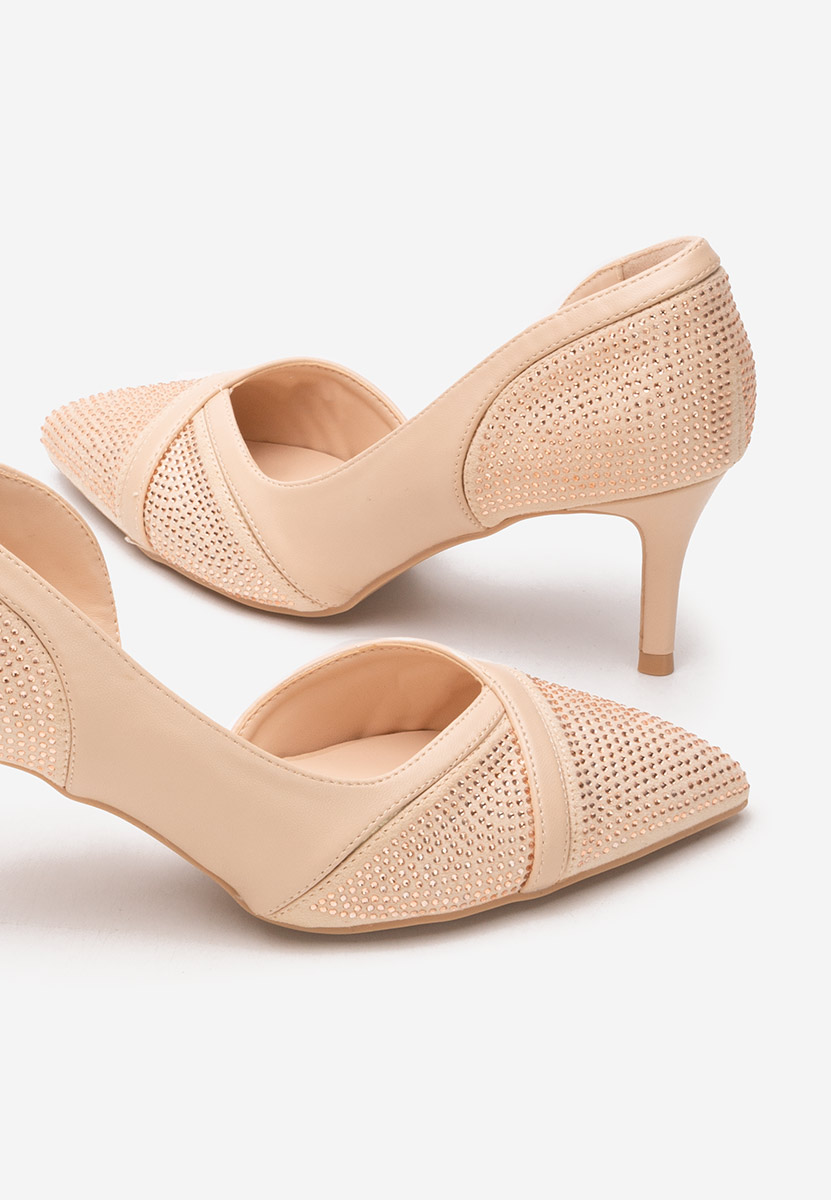 Pantofi stiletto Simone bej