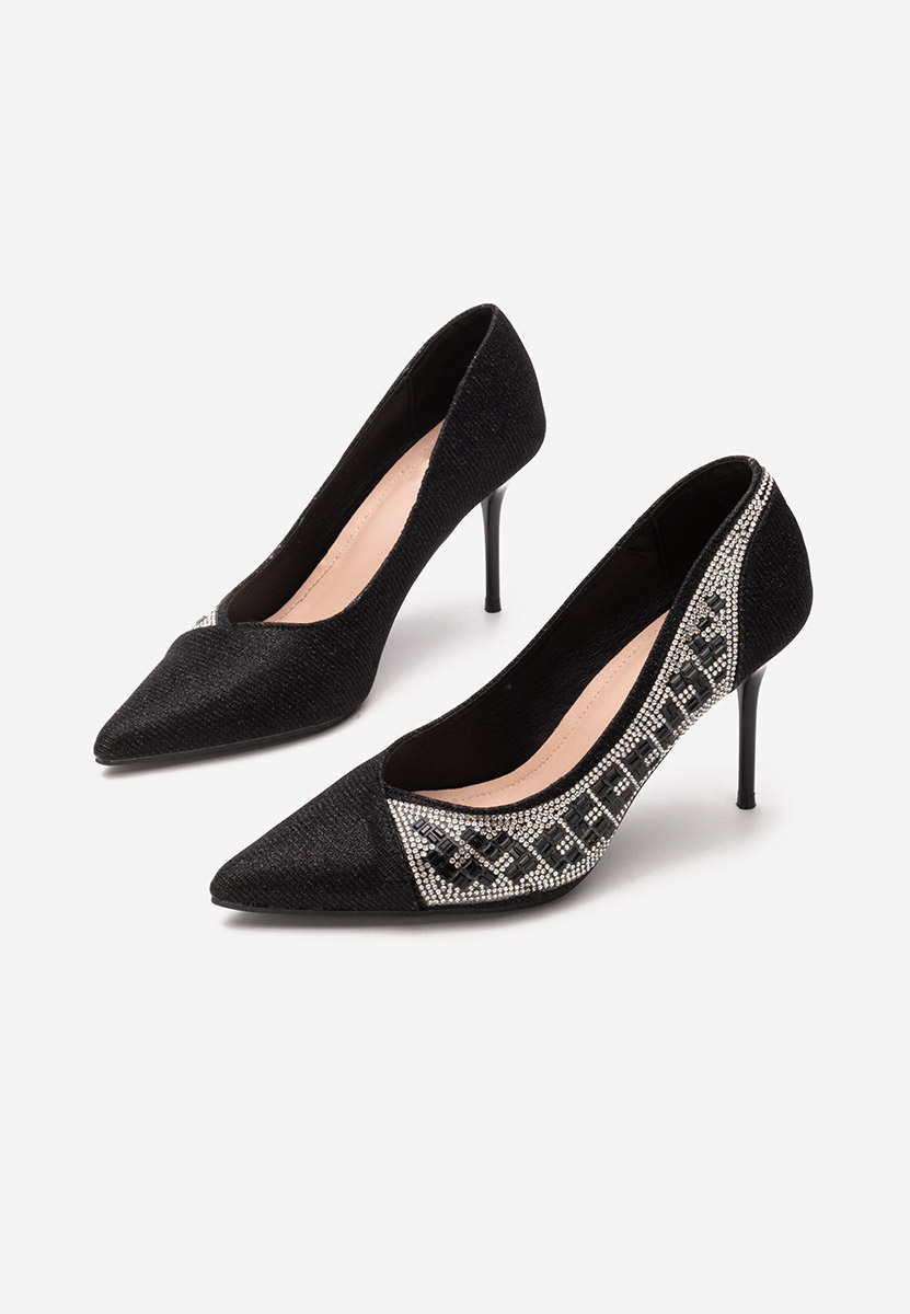 Pantofi stiletto Zenica negri
