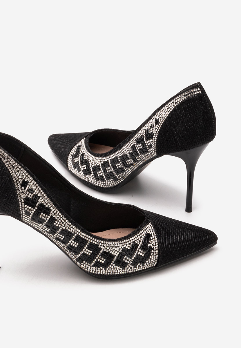 Pantofi stiletto Zenica negri