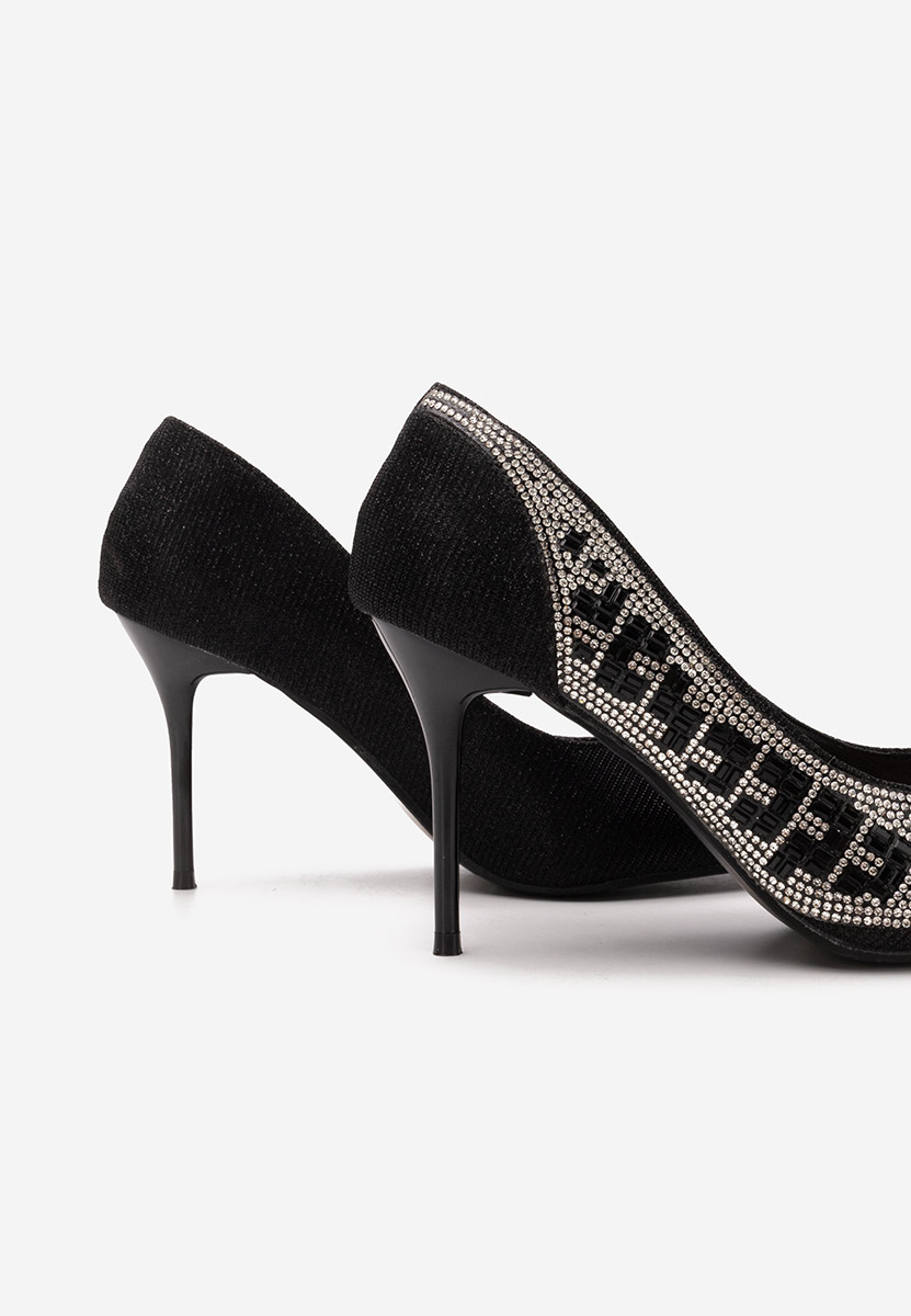 Pantofi stiletto Zenica negri