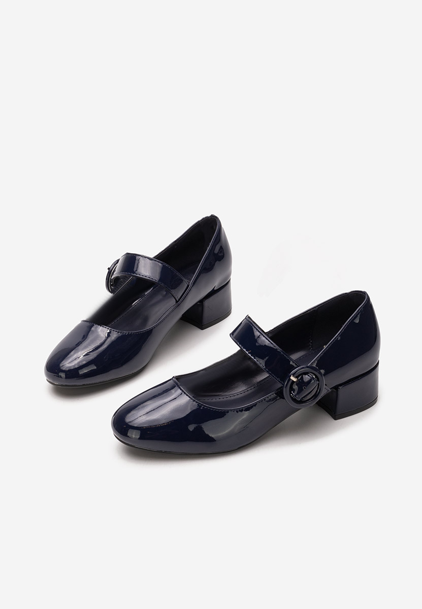 Pantofi cu toc mic Adevana navy