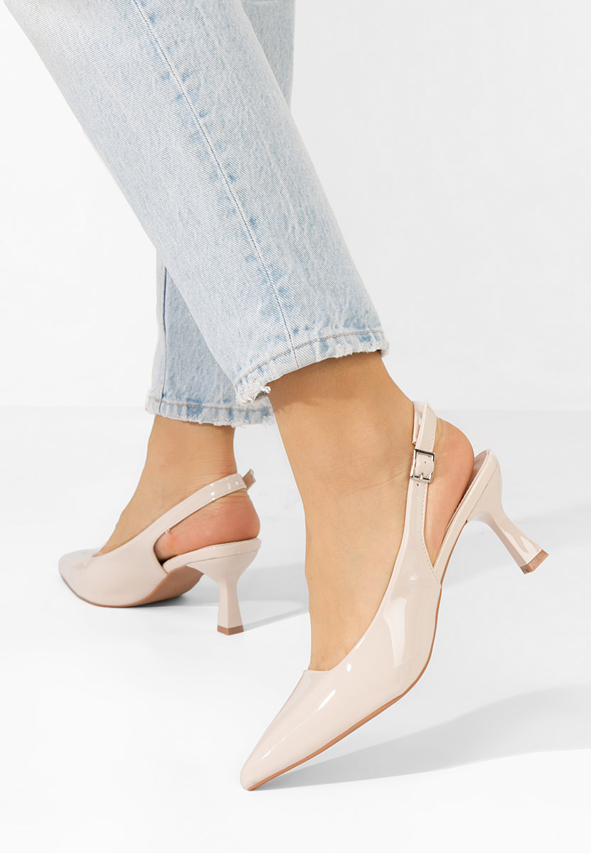 Pantofi slingback Lynelia bej