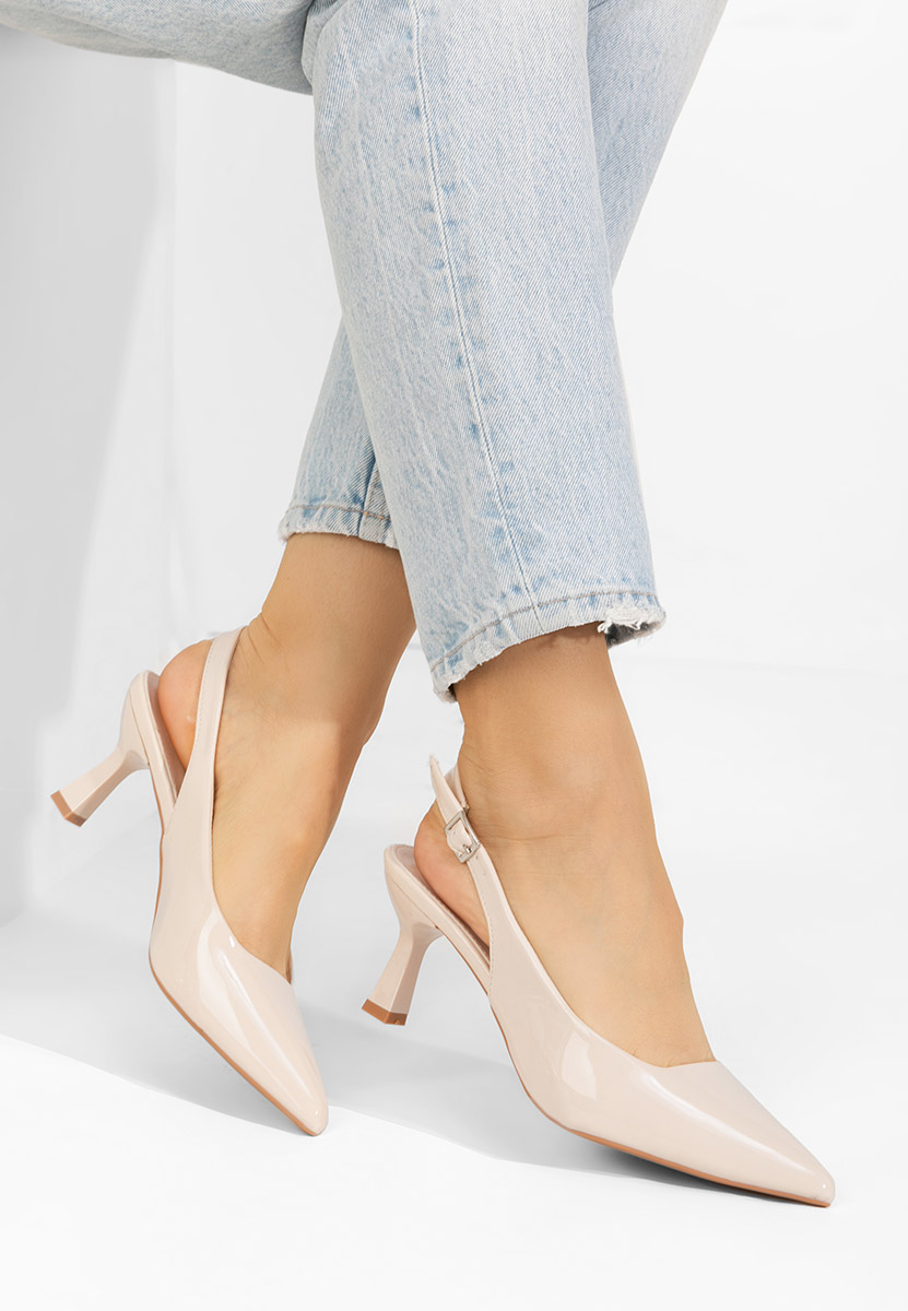 Pantofi slingback Lynelia bej