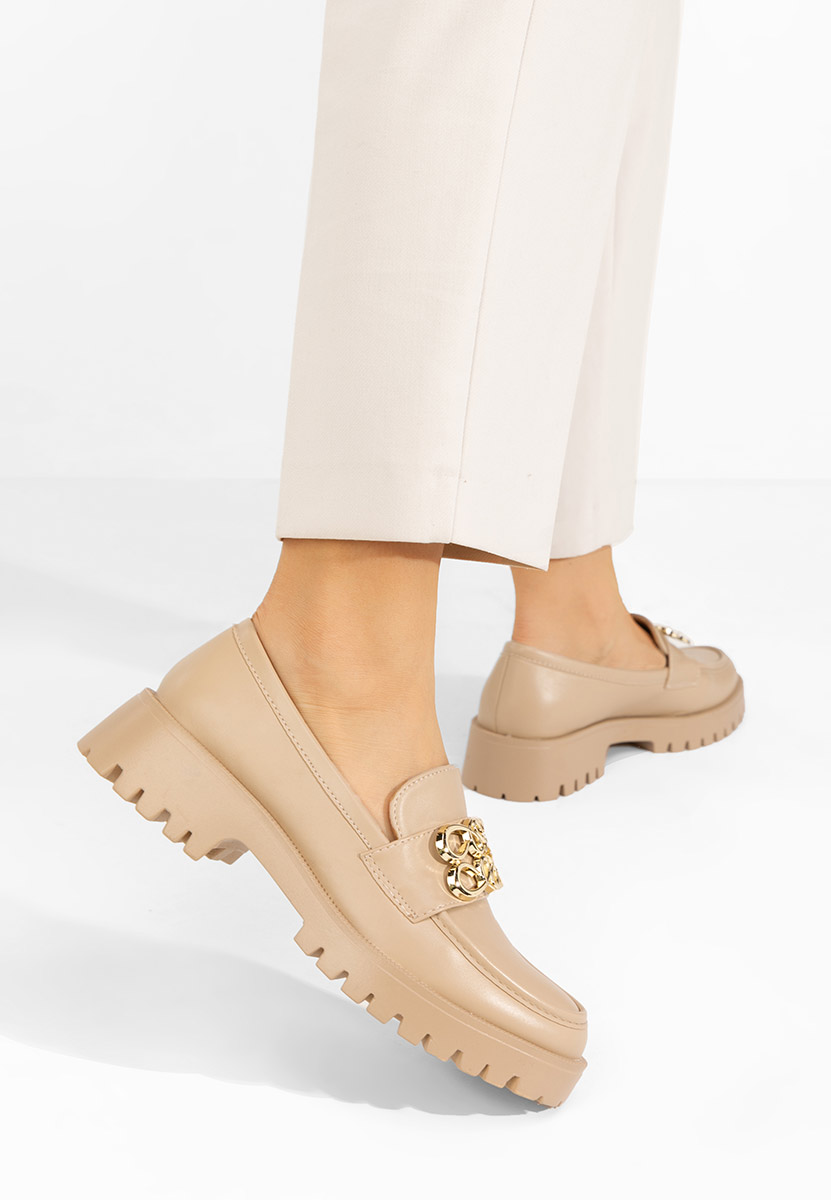 Mocasini dama eleganti Cheryl kaki