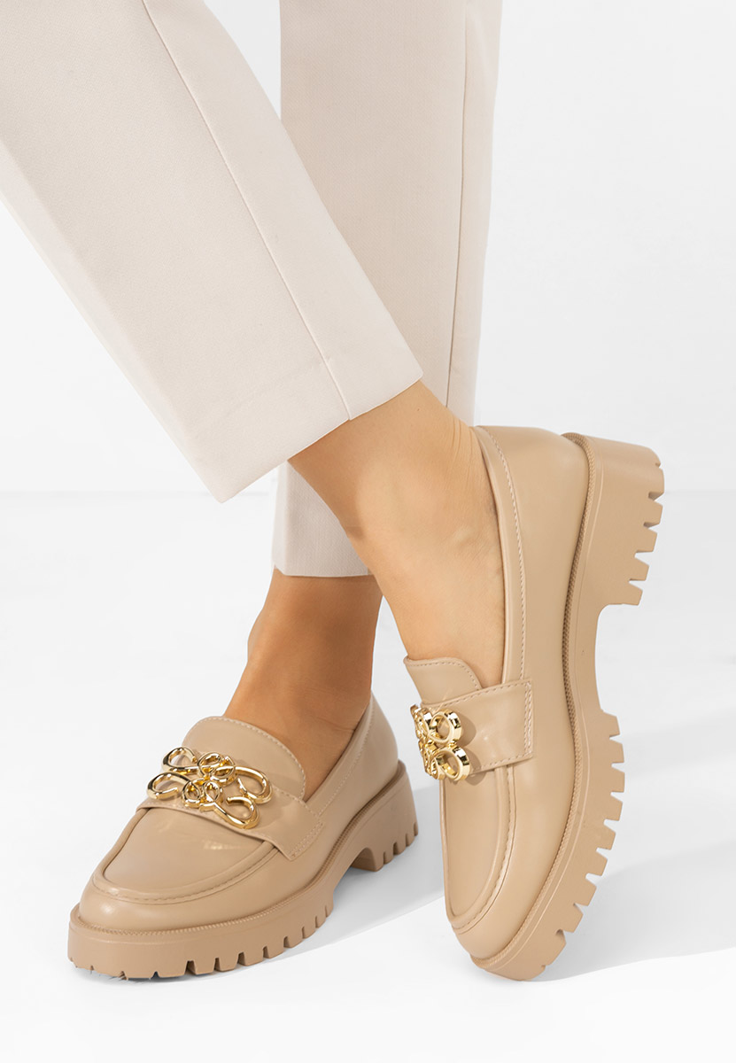 Mocasini dama eleganti Cheryl kaki