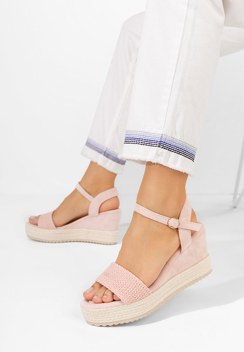 Sandale cu platforma Debbi roz