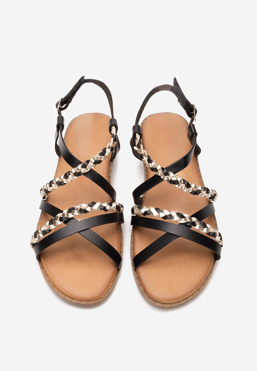 Sandale fara toc Mayola negre