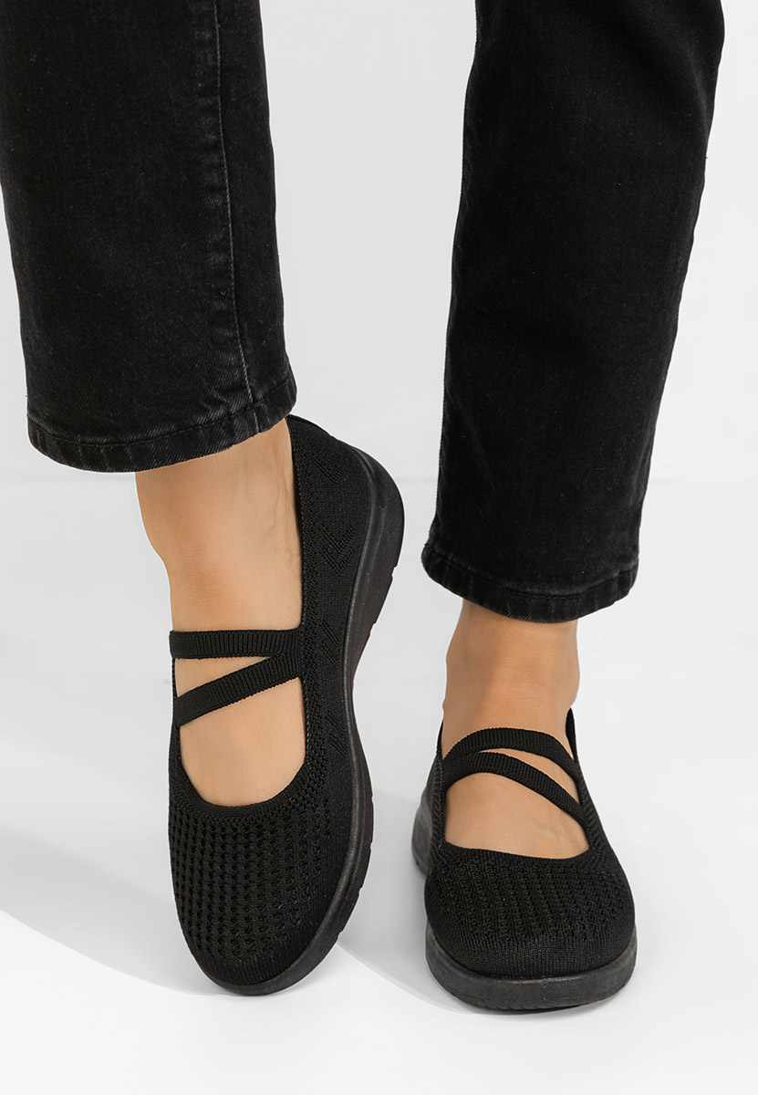 Pantofi casual dama Madelyn negri