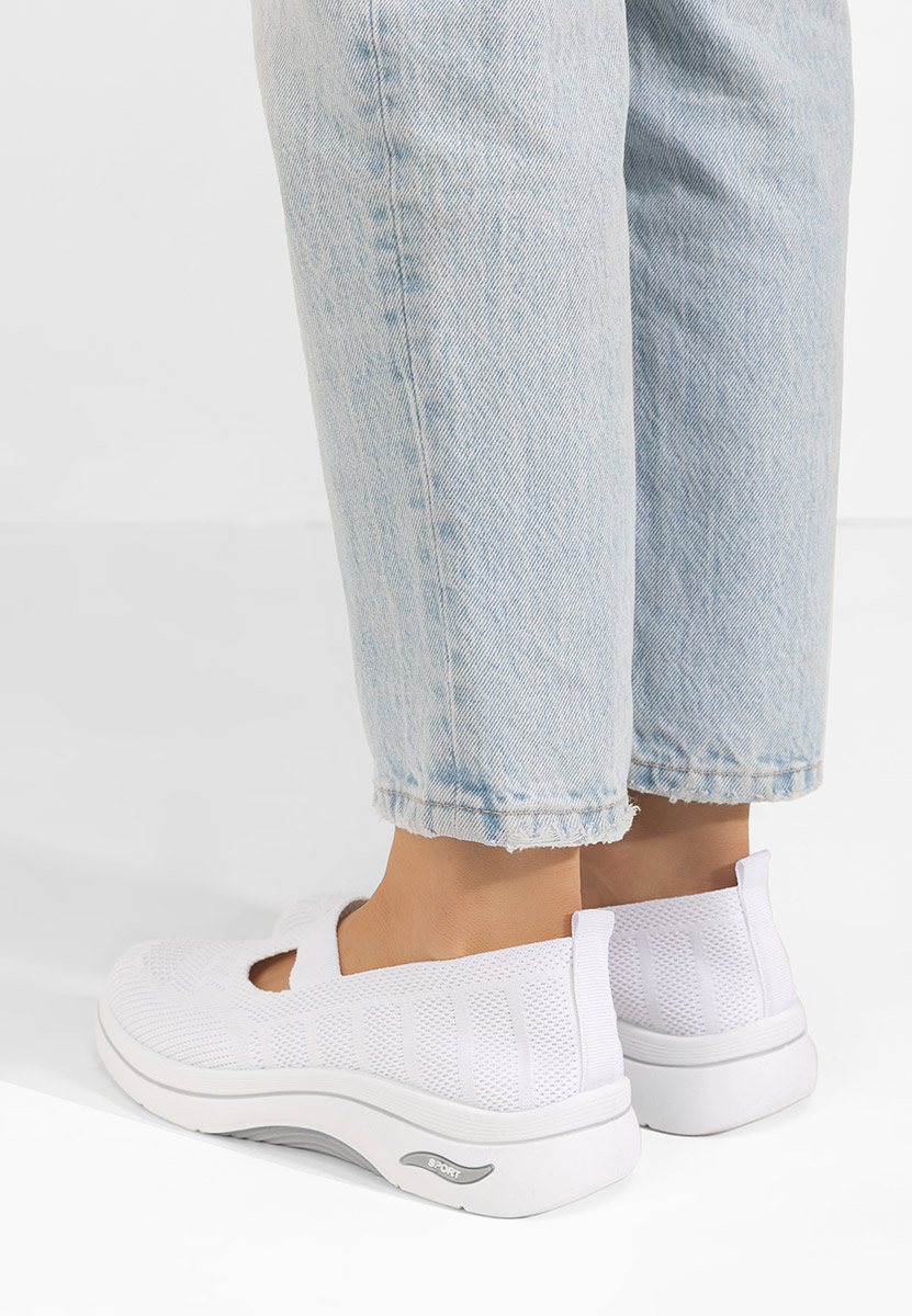 Pantofi casual dama Freeda albi
