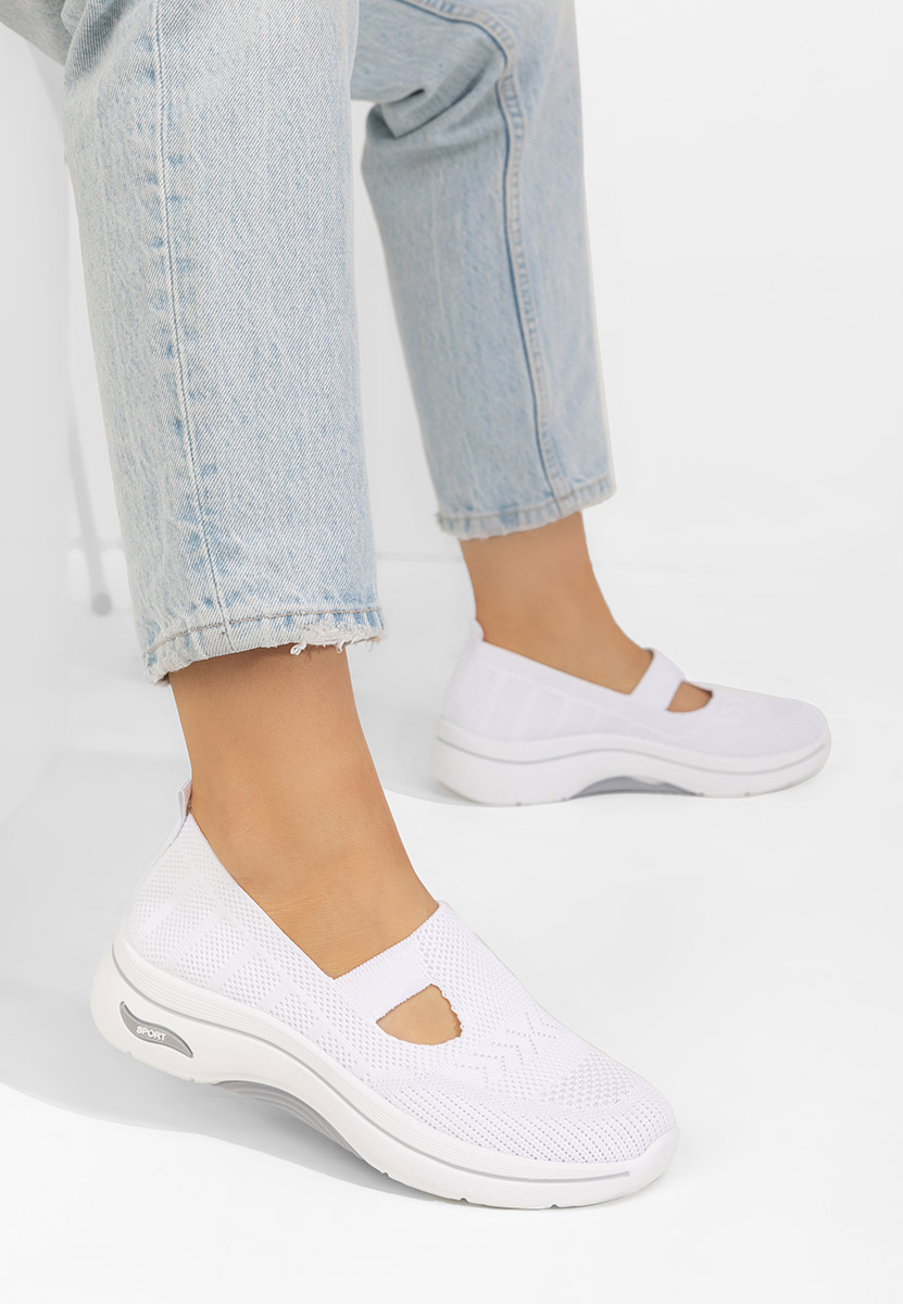Pantofi casual dama Freeda albi