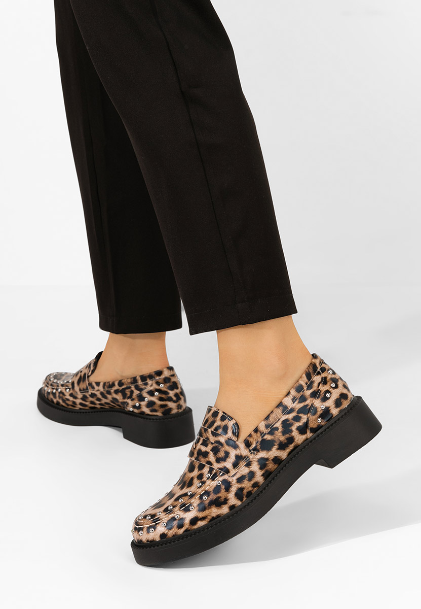 Mocasini dama Kristeen leopard