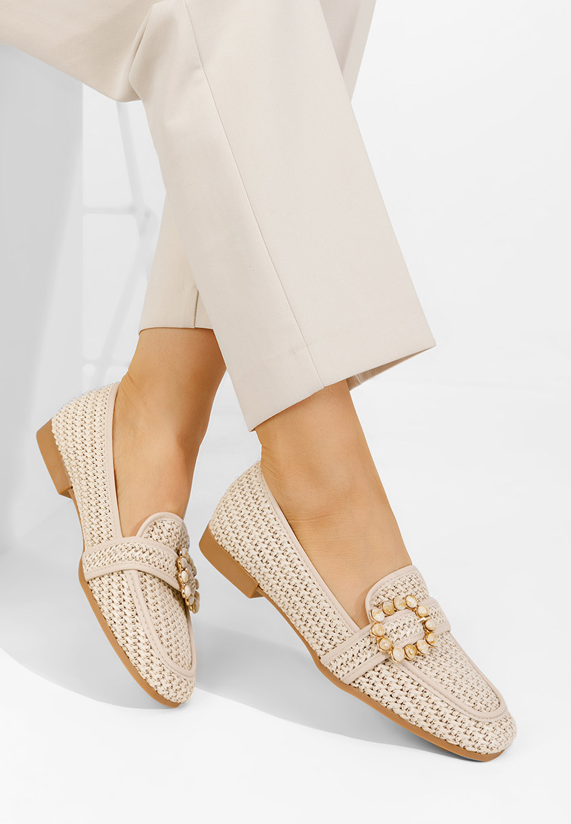 Mocasini dama Megan bej