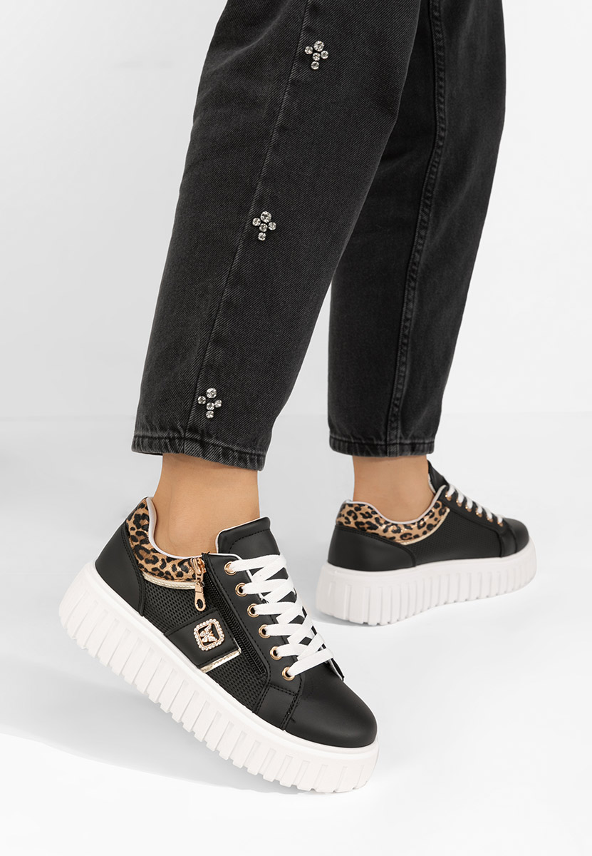 Sneakers cu platforma Soila negri