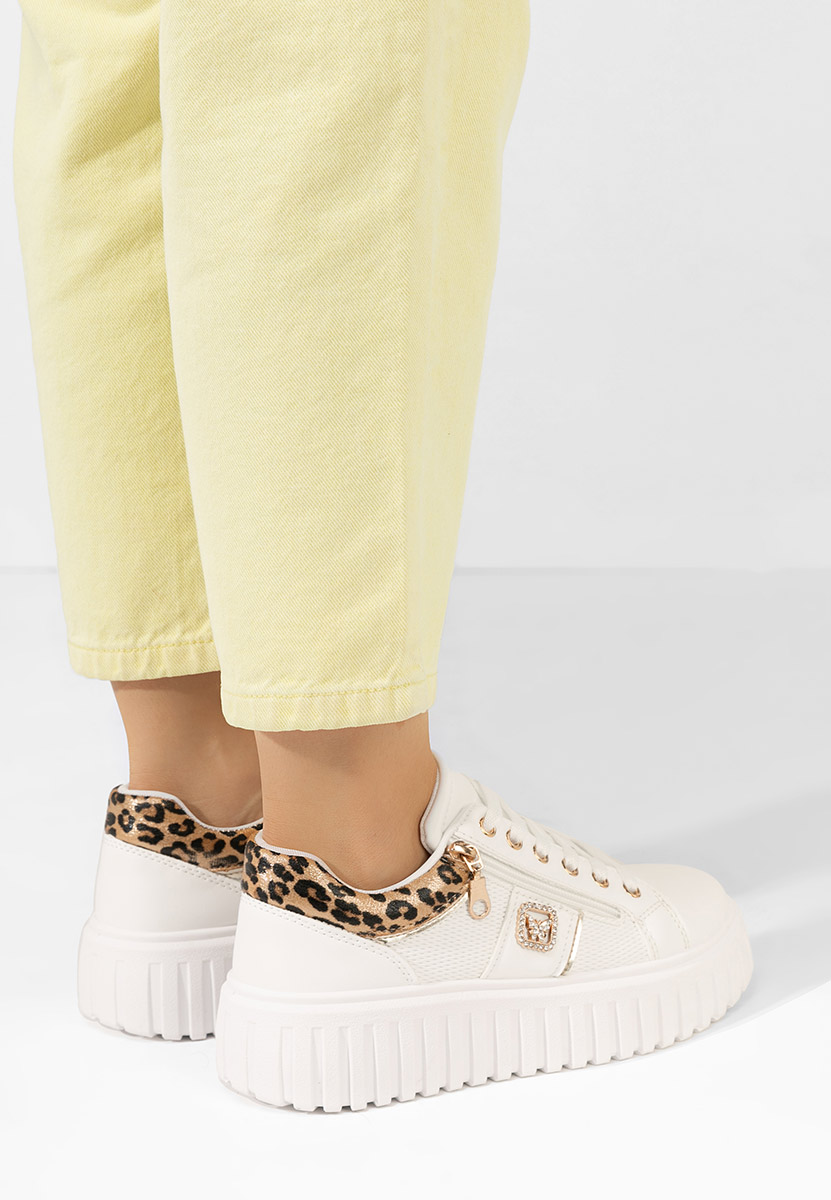 Sneakers cu platforma Soila leopard