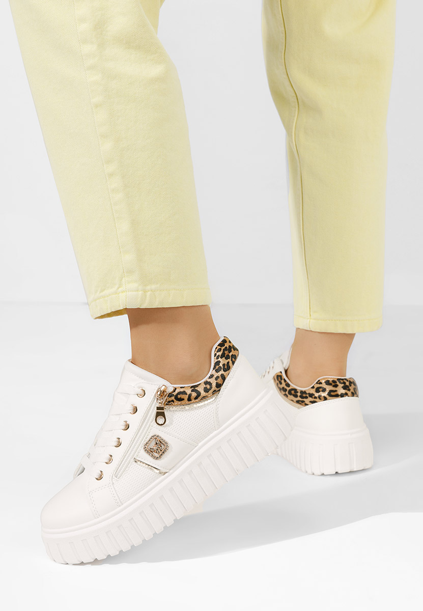 Sneakers cu platforma Soila leopard