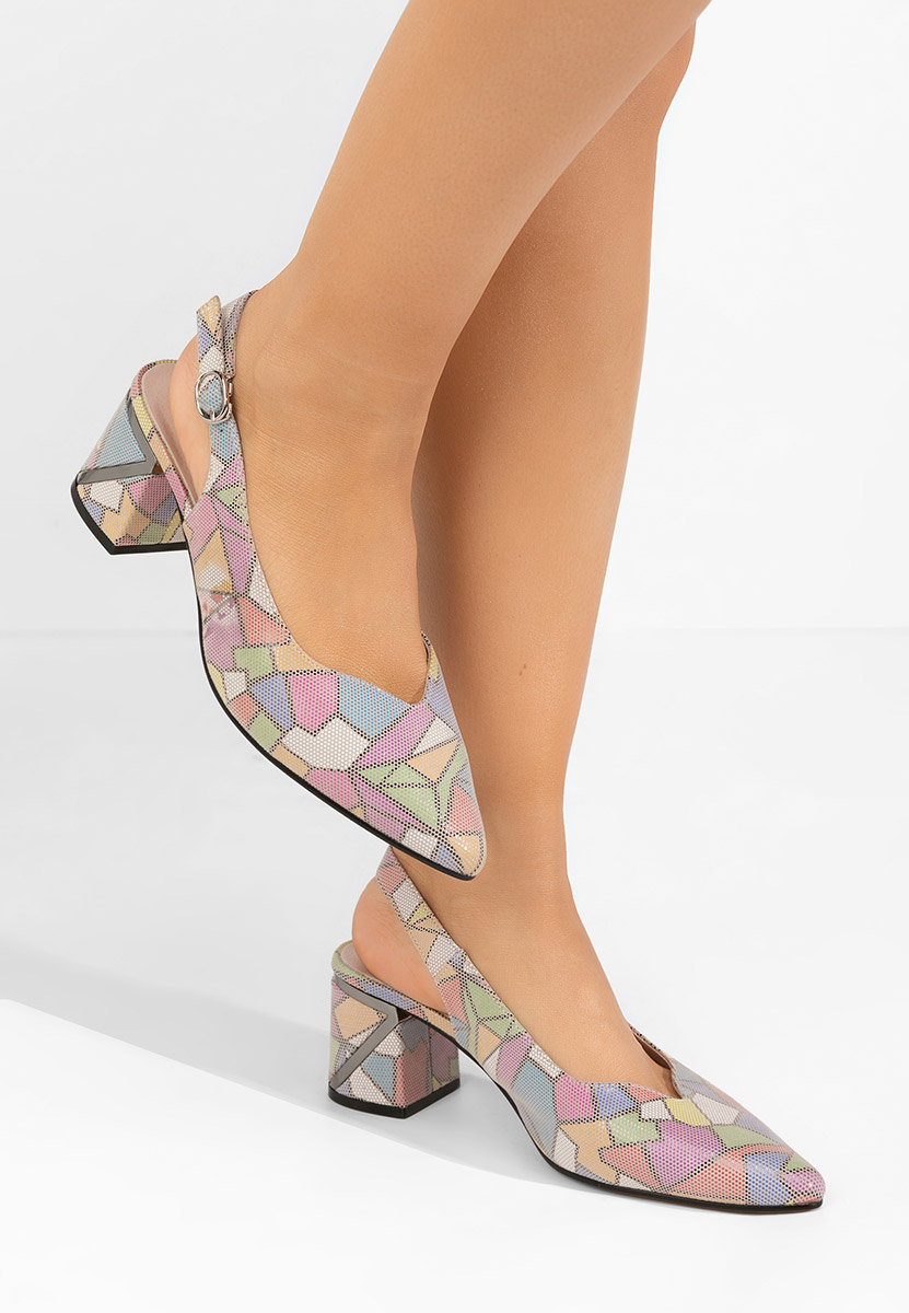 Pantofi slingback Kyanna multicolori