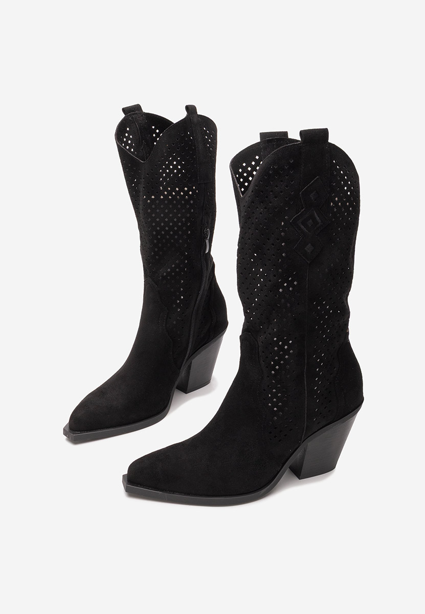 Cizme western dama Ashley negre