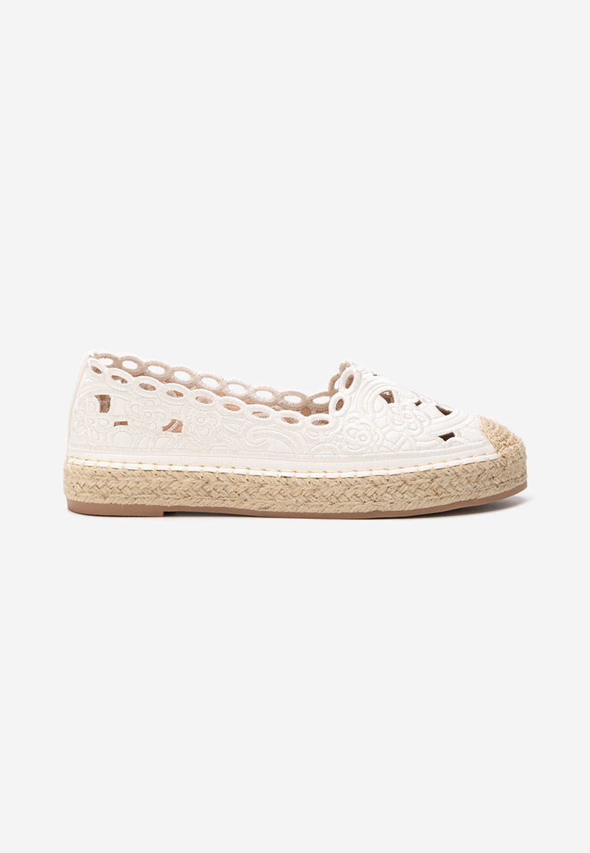 Espadrile dama Carley albi
