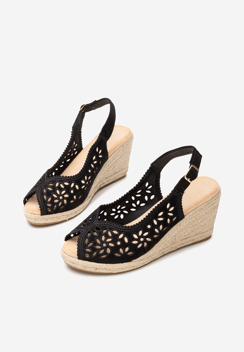 Sandale cu platforma Leatrice negre