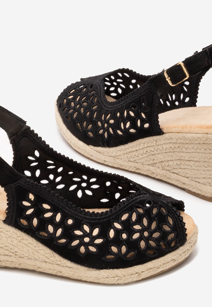 Sandale cu platforma Leatrice negre