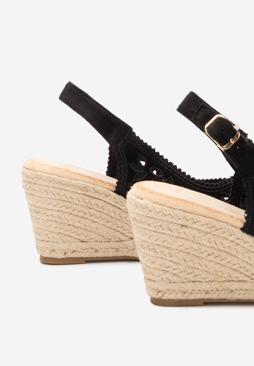 Sandale cu platforma Leatrice negre
