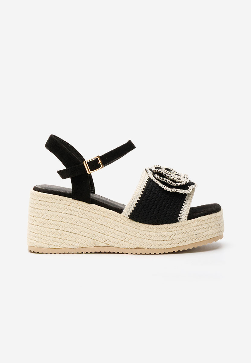 Sandale cu platforma Lorine negre