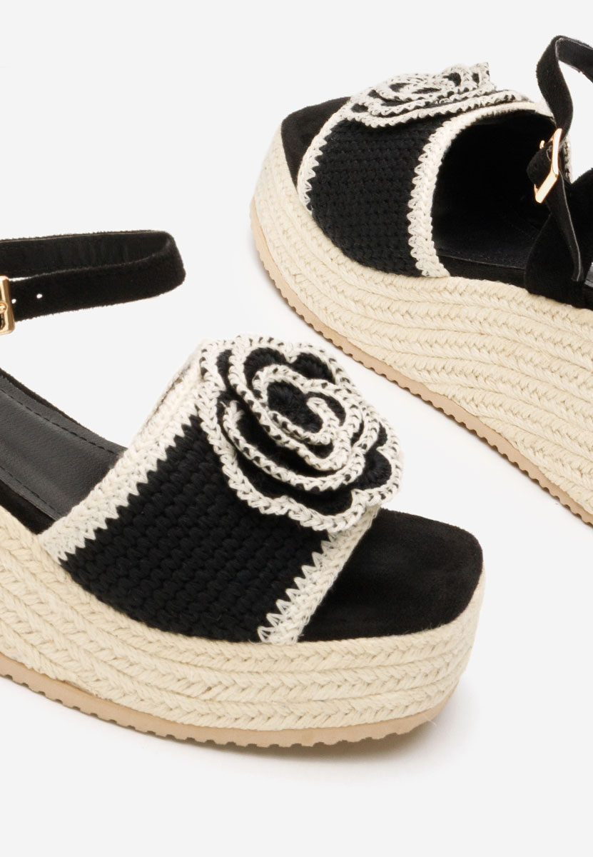 Sandale cu platforma Lorine negre