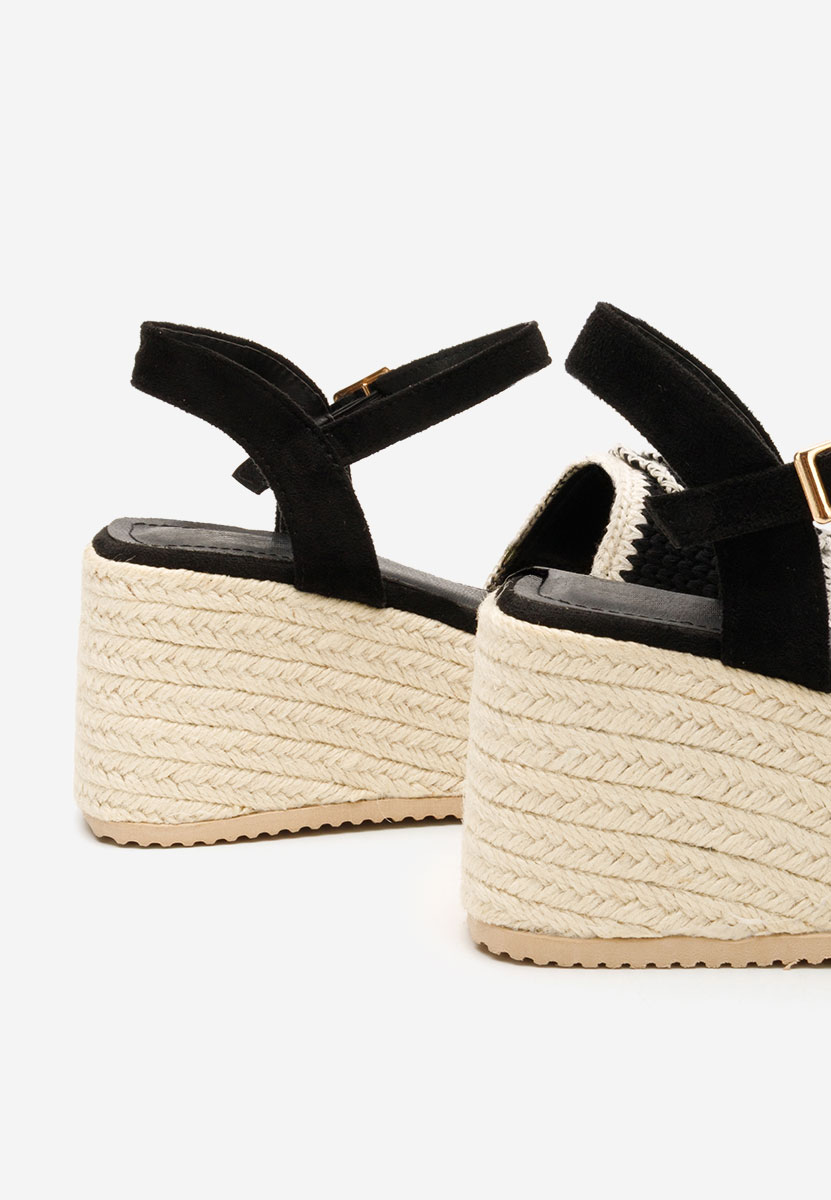 Sandale cu platforma Lorine negre