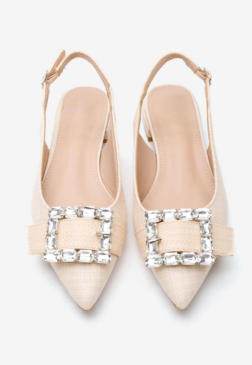Pantofi slingback Rachell bej