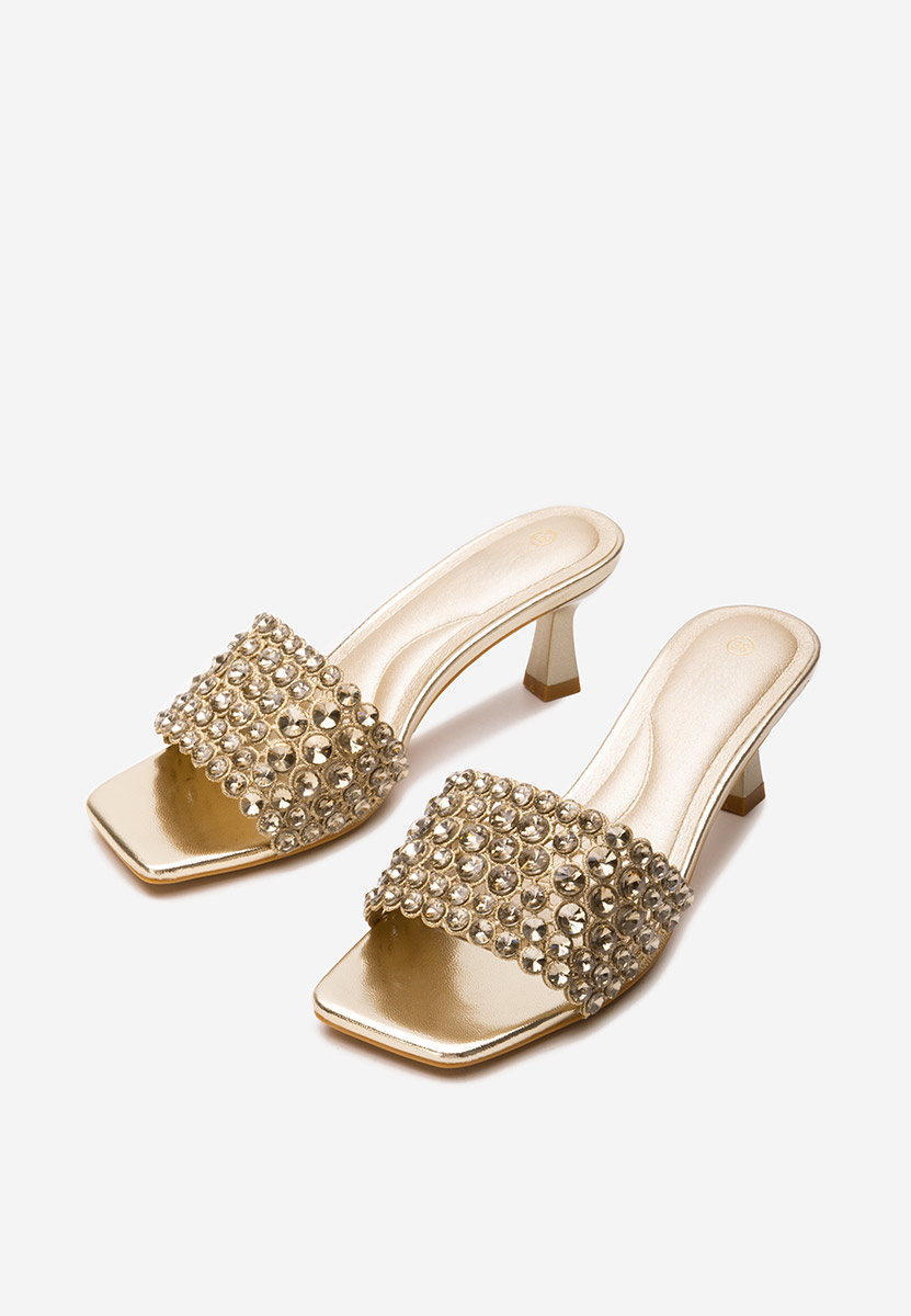 Papuci dama eleganti Nickole aurii