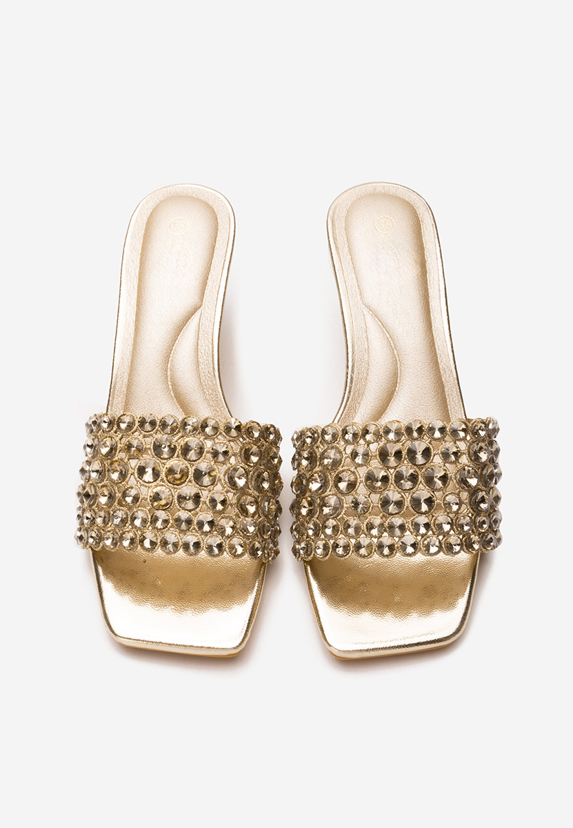 Papuci dama eleganti Nickole aurii