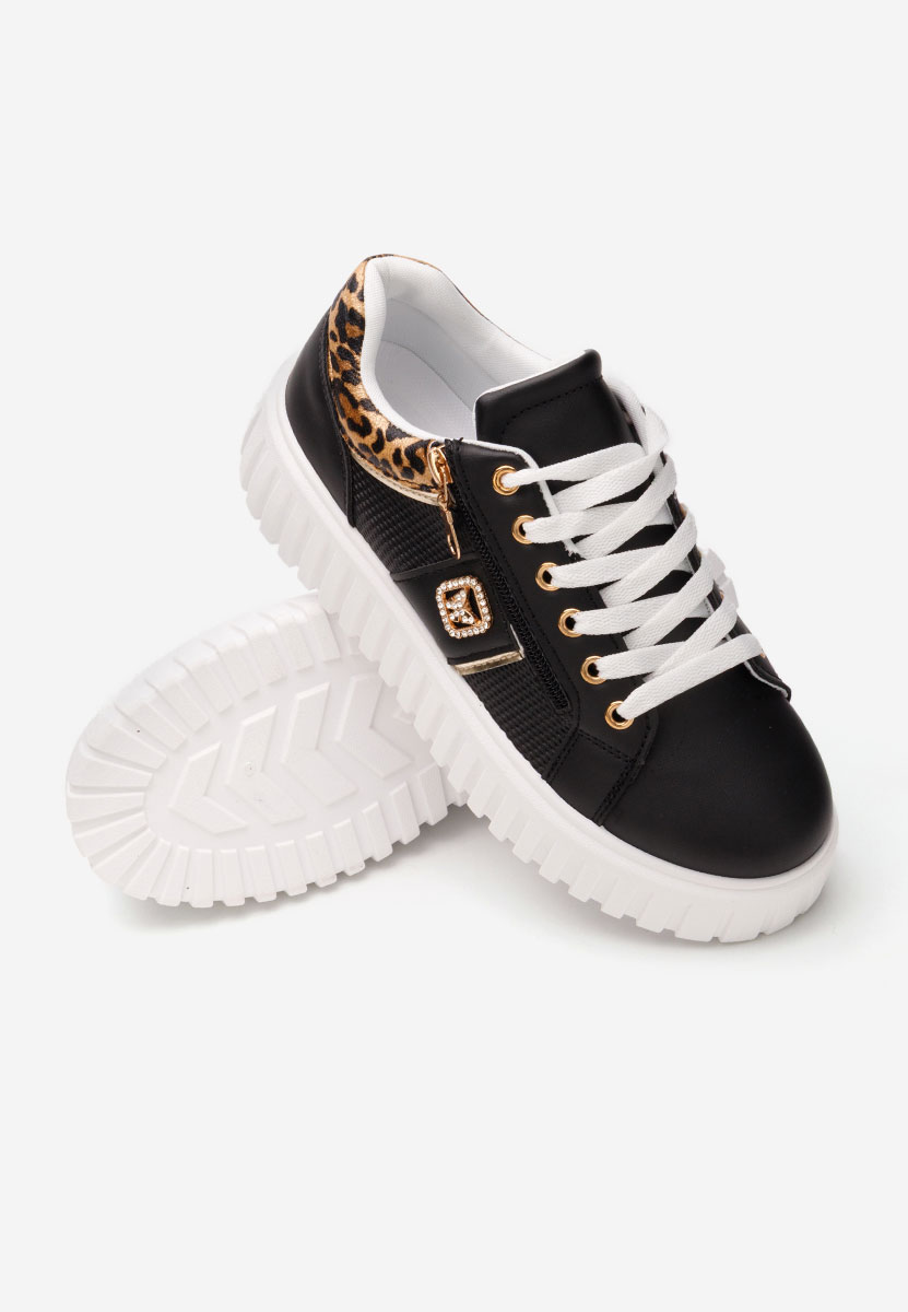 Sneakers cu platforma Soila negri
