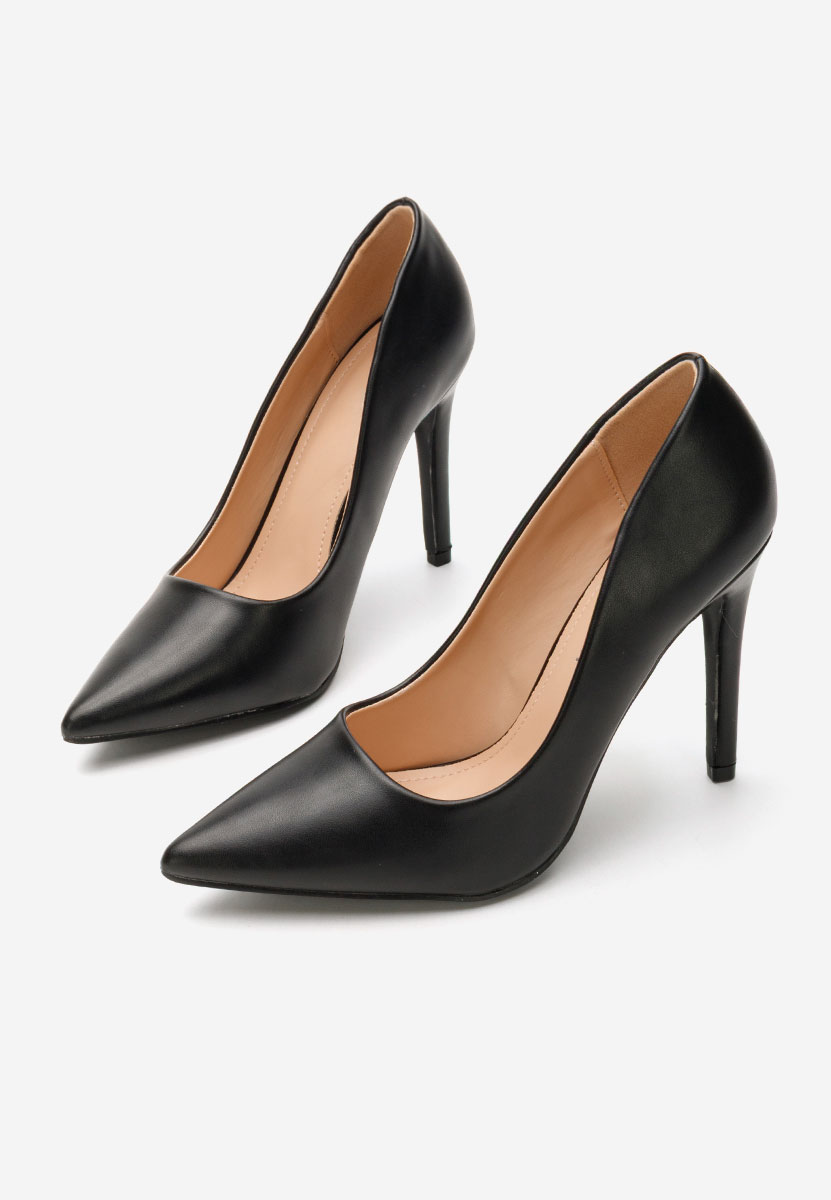 Pantofi stiletto Evangeline negri