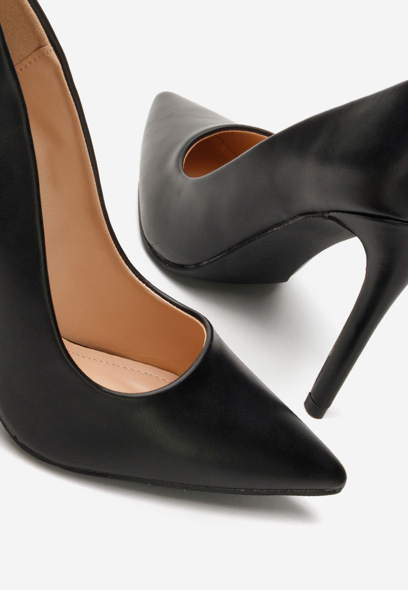 Pantofi stiletto Evangeline negri