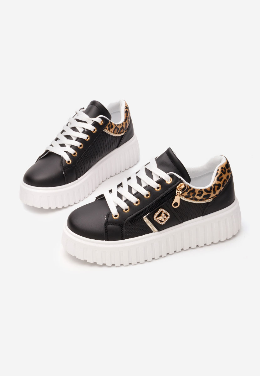 Sneakers cu platforma Soila negri