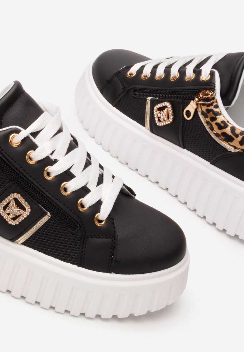 Sneakers cu platforma Soila negri