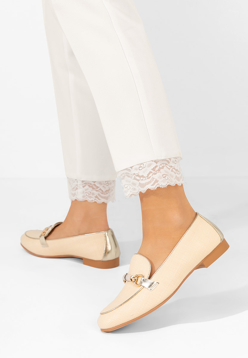 Mocasini dama Tiny bej