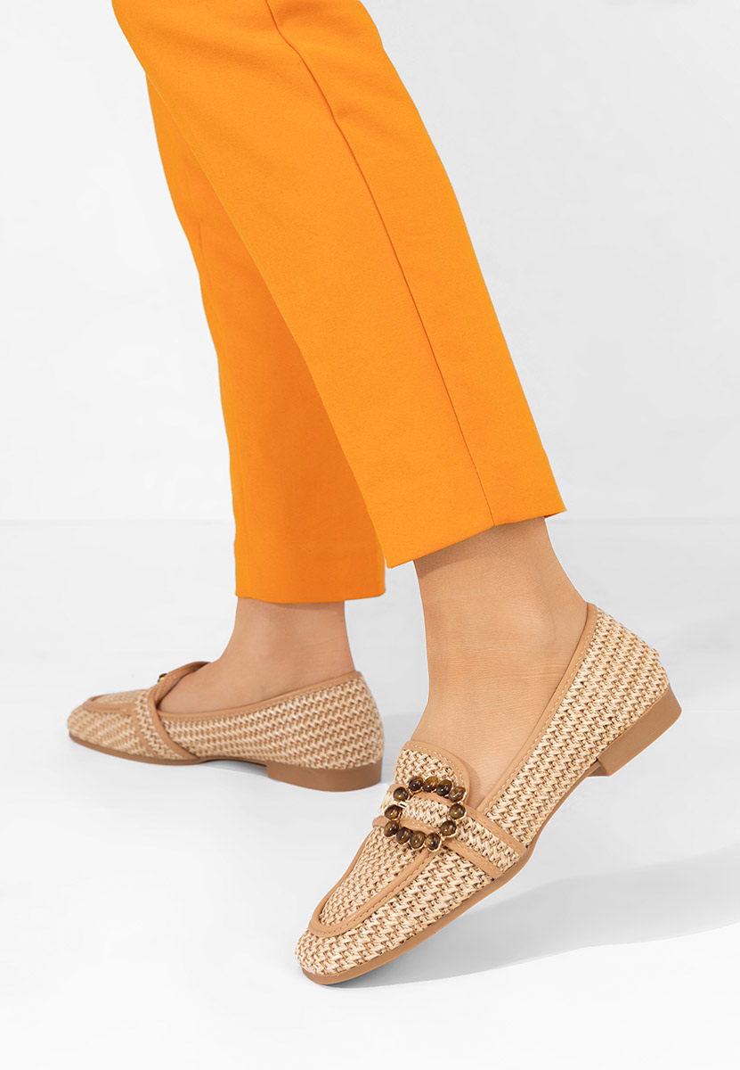 Mocasini dama Megan camel