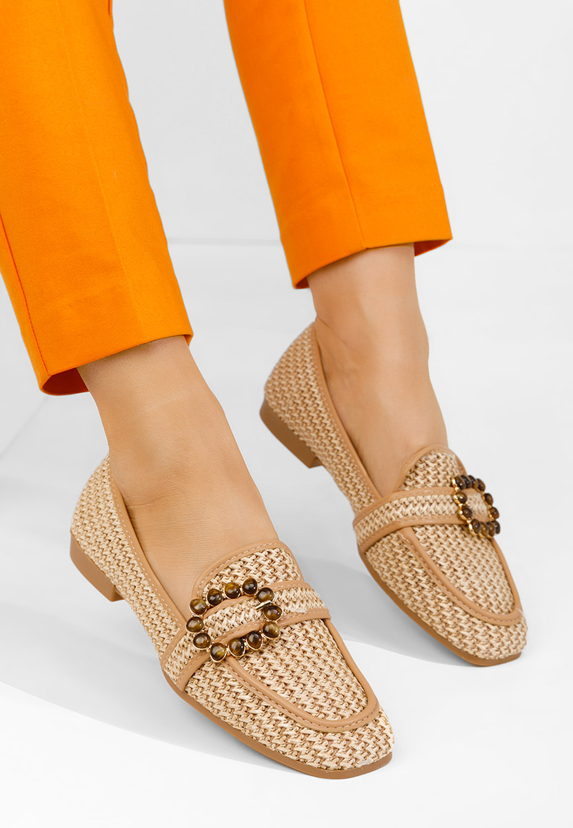 Mocasini dama Megan camel