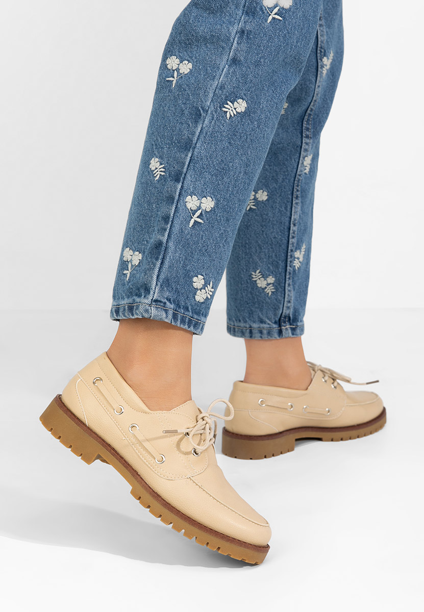 Pantofi casual dama Krystyna bej