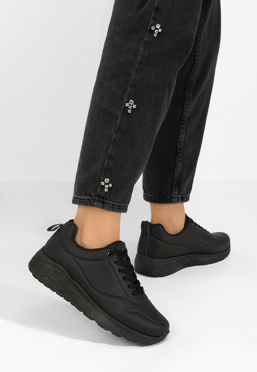 Sneakers dama Madonna negri