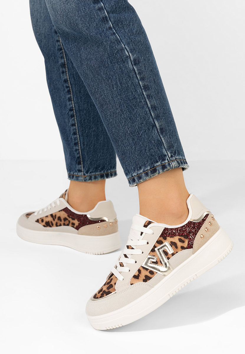 Sneakers dama Taunya leopard