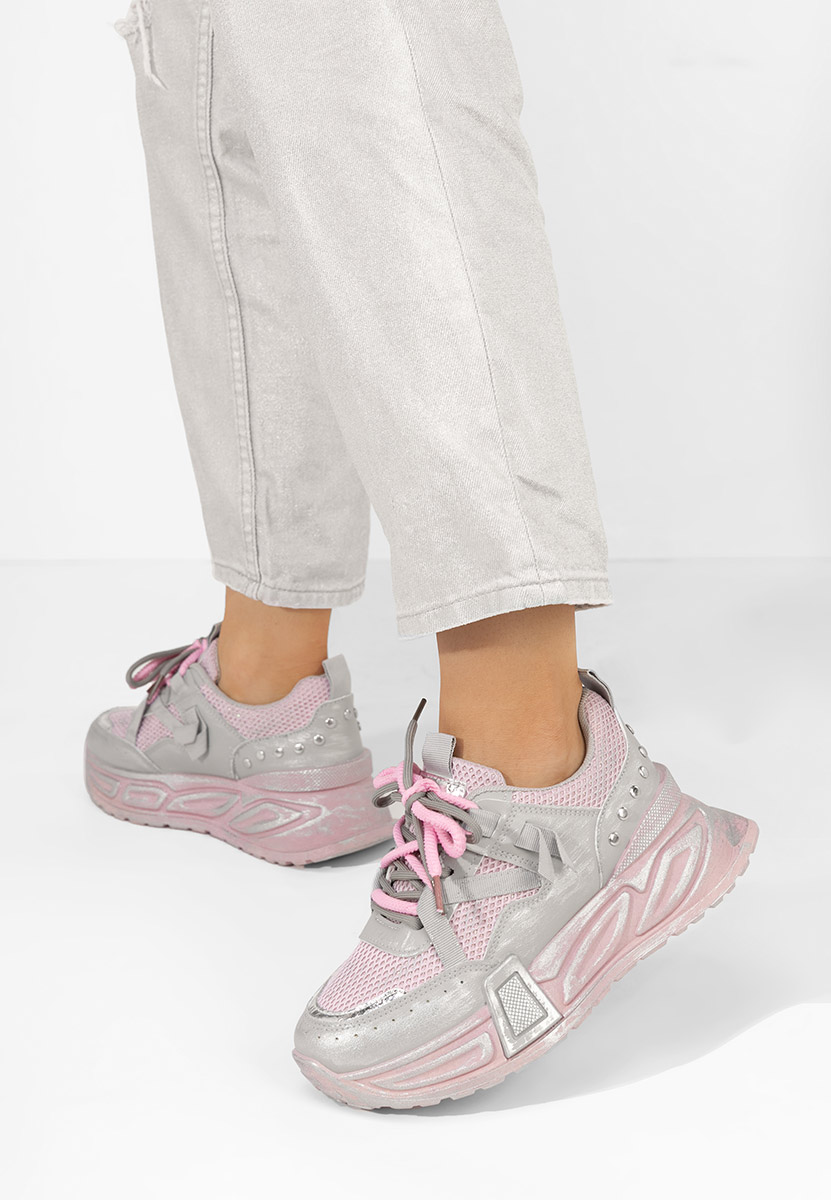 Sneakers cu platforma Kateryne roz